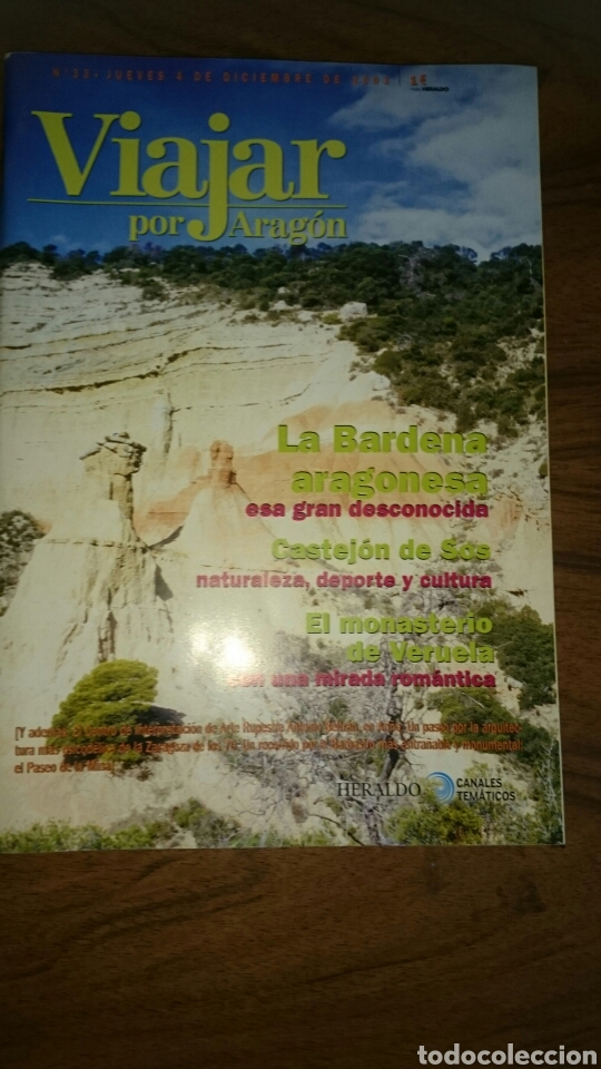 Colecionismo de Revistas e Jornais: Revista Viajar por Arag&oacute;n n&uacute;mero 33, a&ntilde;o 2003 Bardena, Castejon de Sos, Veruela