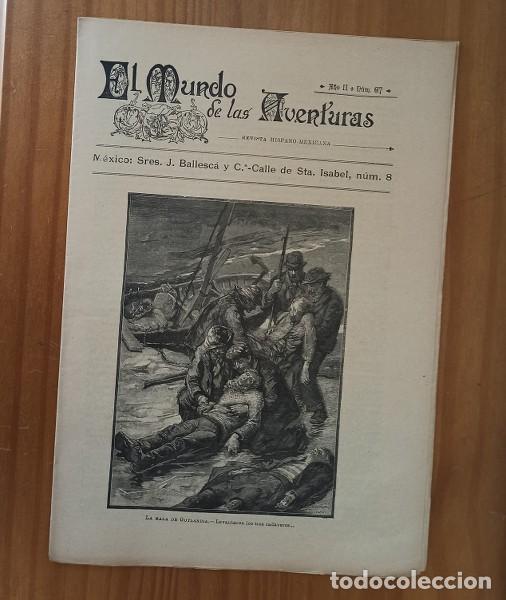 Collectionnisme de Revues et Journaux: EL MUNDO DE LAS AVENTURAS 67, ENERO 1894 REVISTA SEMANAL ILUSTRADA BARCELONA