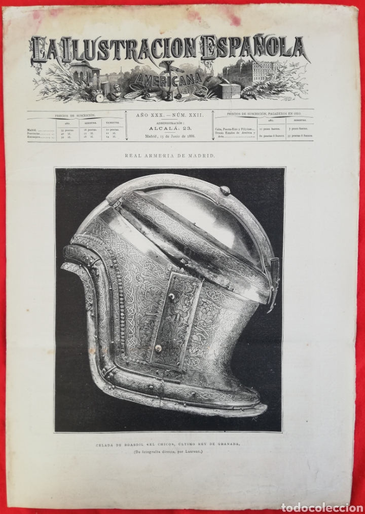 Coleccionismo de revistas y peri&oacute;dicos: ILU. ESPA&Ntilde;OLA Y AME.- 1886 - MADRID - PAR&Iacute;S - SEGOVIA - Cataratas del NI&Aacute;GARA, ESTADOS UNIDOS DE AME