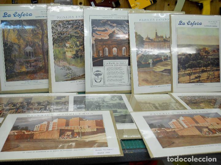 Collectionnisme de Revues et Journaux: 11 Planchas de Madrid de la Revista La Esfera (1914-1931)