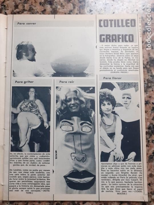 Coleccionismo de Revistas y Peri&oacute;dicos: brigitte bardot annie girardot herbert distel bert el huevo flotante