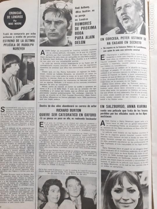 Coleccionismo de revistas y peri&oacute;dicos: peter ustinov alain delon nureyev rudolph anna karina richard burton