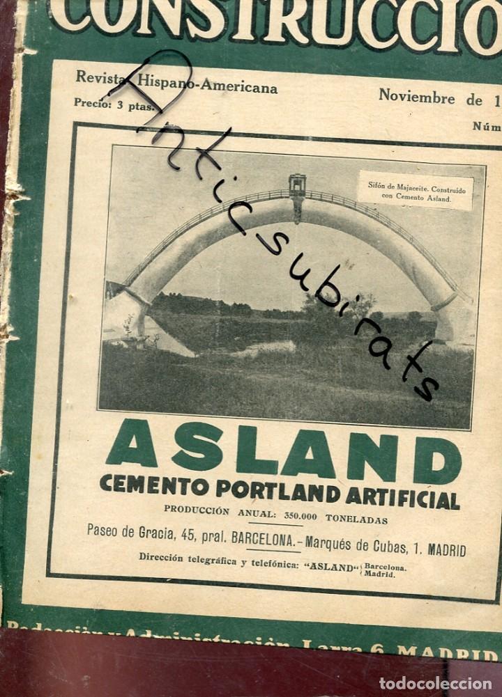 Coleccionismo de Revistas y Peri&oacute;dicos: REVISTA A&Ntilde;O 1926 SIFON DE MAJACEITE EN ARCOS LA FRONTERA FUNICULARES FERNANDO BARO ACUEDUCTO RIOFRIO
