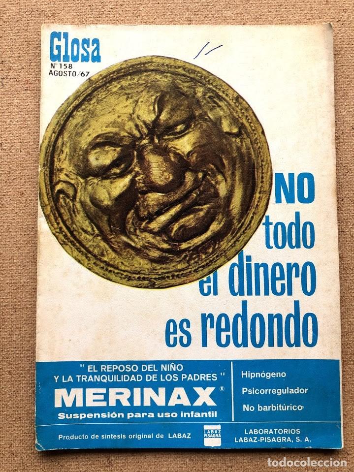 Coleccionismo de revistas y peri&oacute;dicos: Revista m&eacute;dica Glosa / N&ordm; 158 / Agosto 1967 /