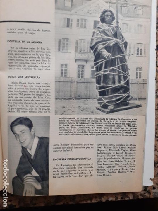 Coleccionismo de Revistas y Peri&oacute;dicos: 1963 alain delon la estatua de quevedo de madrid