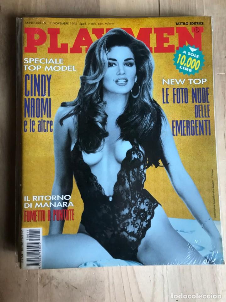 Coleccionismo de Revistas y Peri&oacute;dicos: PLAYMEN NOVEMBRE 1995 CINDY CROWFORD NAOMI CAMPBELL SEALED MAGAZINE ITALIAN EDITION