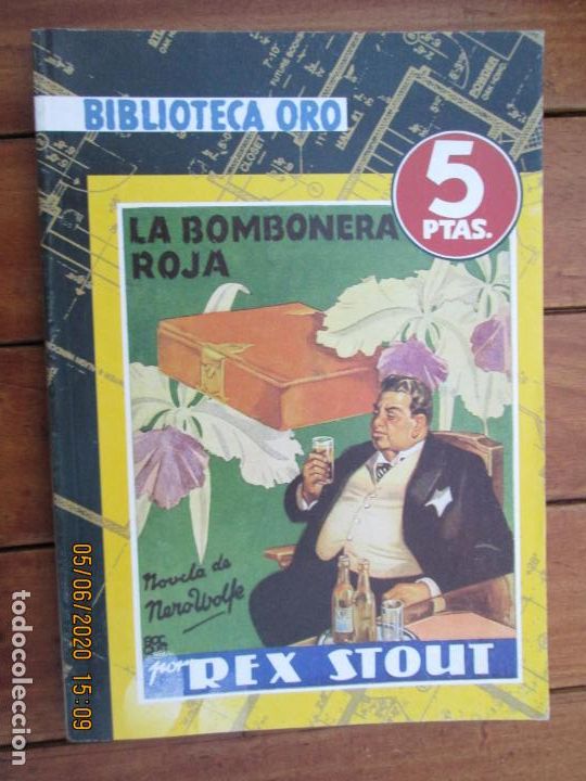 Coleccionismo de Revistas y Peri&oacute;dicos: LA BOMBONERA ROJA POR REX STOUT - BIBLIOTECA ORO 10 MOLINO 2007 BOCQUET...