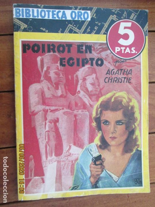 Coleccionismo de revistas y peri&oacute;dicos: POIROT EN EGIPTO - AGATHA CHRISTIE - 2007 BIBLIOTECA ORO