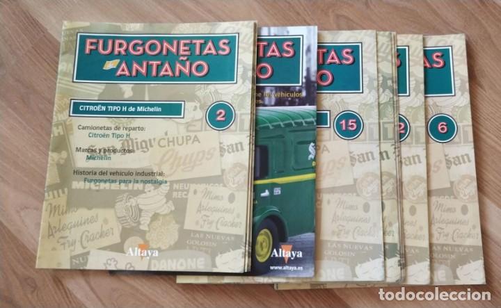 Coleccionismo de Revistas y Peri&oacute;dicos: LOTE 14 FASC&Iacute;CULOS COCHES A ESCALA FURGONETAS DE ANTA&Ntilde;O. ALTAYA
