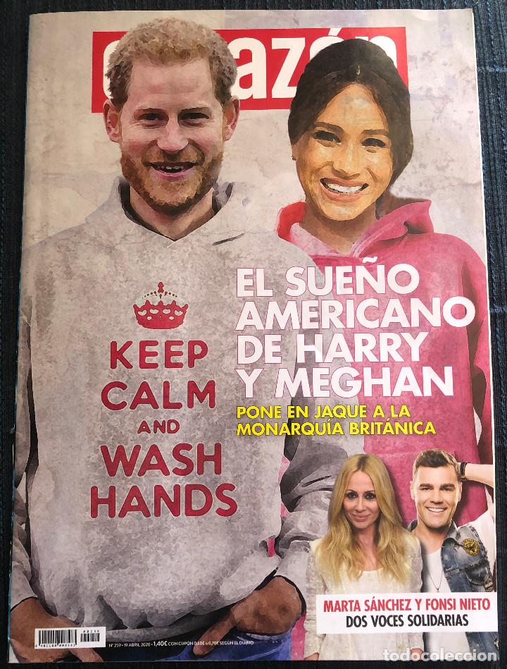 Coleccionismo de revistas y peri&oacute;dicos: Revista 'Coraz&oacute;n', n&ordm; 259. 19 de Abril de 2020. Harry y Meghan en portada. Nueva.