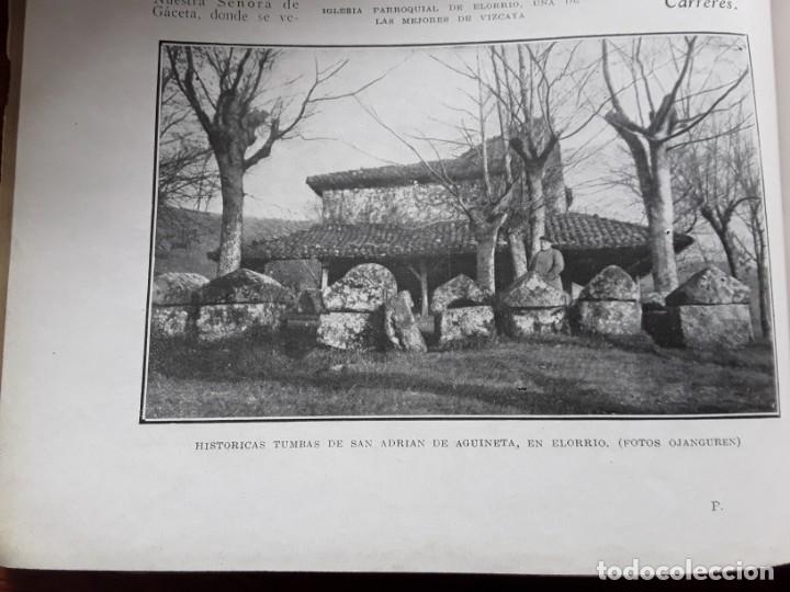 Collectionnisme de Revues et Journaux: ELORRIO Y SUS FAMOSAS TUMBAS SAN ADRIAN DE AGUINETA VIZCAYA HOJA A&Ntilde;O 1928