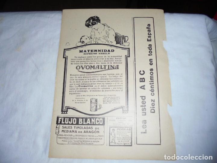 Collezionismo di Riviste e Giornali: PUBLICIDAD OVOMALTINA/ARROZ GRANITO VALENCIA/JARABE DEYEN HOJA DE REVISTA BLANCO Y NEGRO 1926