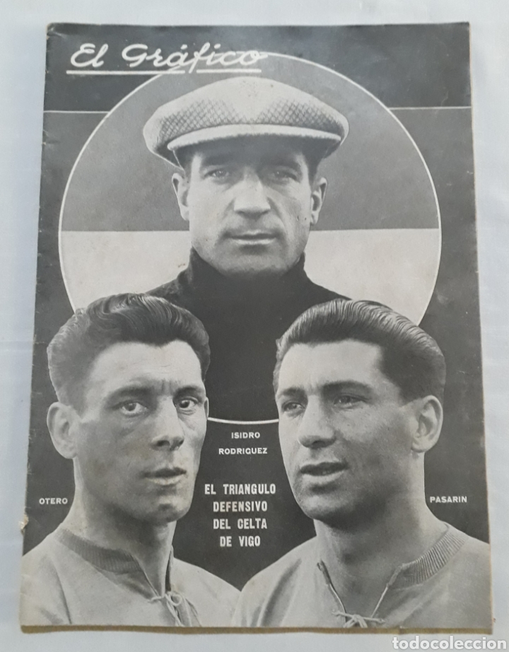 Coleccionismo de Revistas y Peri&oacute;dicos: Revista el grafico - celta de vigo en argentina a&ntilde;o 1928