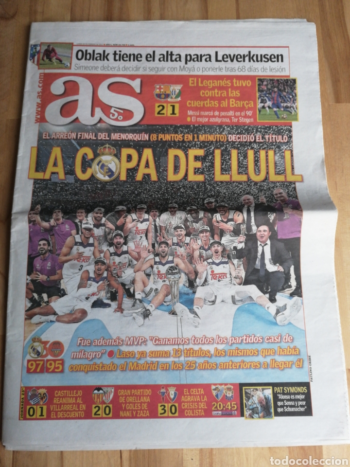 periodico as, real madrid campeon copa del rey - Comprar ...