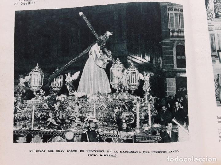 Collezionismo di Riviste e Giornali: SE&Ntilde;OR DEL GRAN PODER SEVILLA TENOR JULIAN GAYARRE LINDBERGH PILOTO TROFEOS COPAS REVISTA A&Ntilde;O 1928