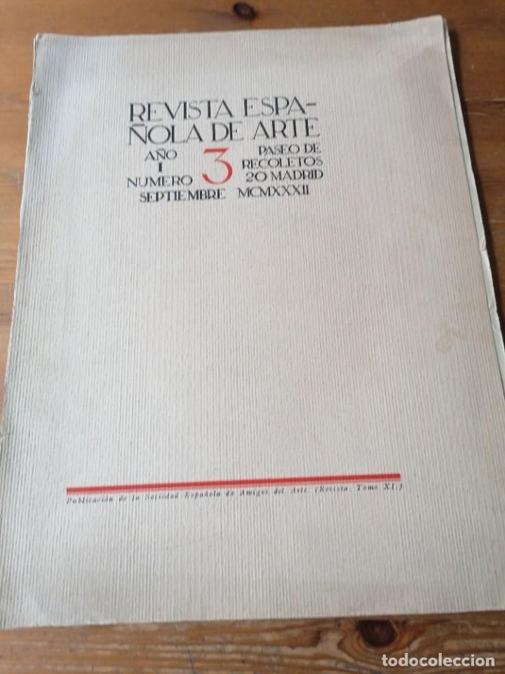 Sammeln von Zeitschriften und Zeitungen: Revista Espa&ntilde;ola de Arte. A&ntilde;o 1. N. 3. Sep. 1932