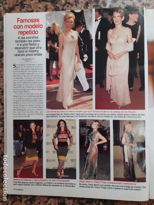 Coleccionismo de Revistas y Peri&oacute;dicos: paula abdul cheryl tiegs gloria estefan wynona ryder loni anderson helena christiensen