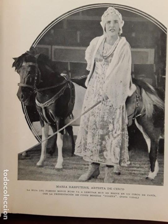 Sammeln von Zeitschriften und Zeitungen: MARIA RASPUTINE ARTISTA DE CIRCO PONEYS CIRCO EN PARIS HIJA DEL MONJE RASPUTINE HOJA A&Ntilde;O 1932