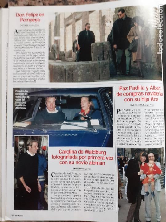 Coleccionismo de revistas y peri&oacute;dicos: felipe vi en pompeya carolina de waldburg paz padilla
