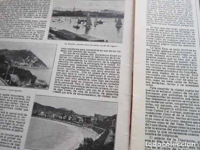 Coleccionismo de revistas y peri&oacute;dicos: ARTICULO 1929 - SAN SEBASTIAN PRECIOSAS FOTOS - EL SANTUARIO DE NURIA - - 2 PAGINAS