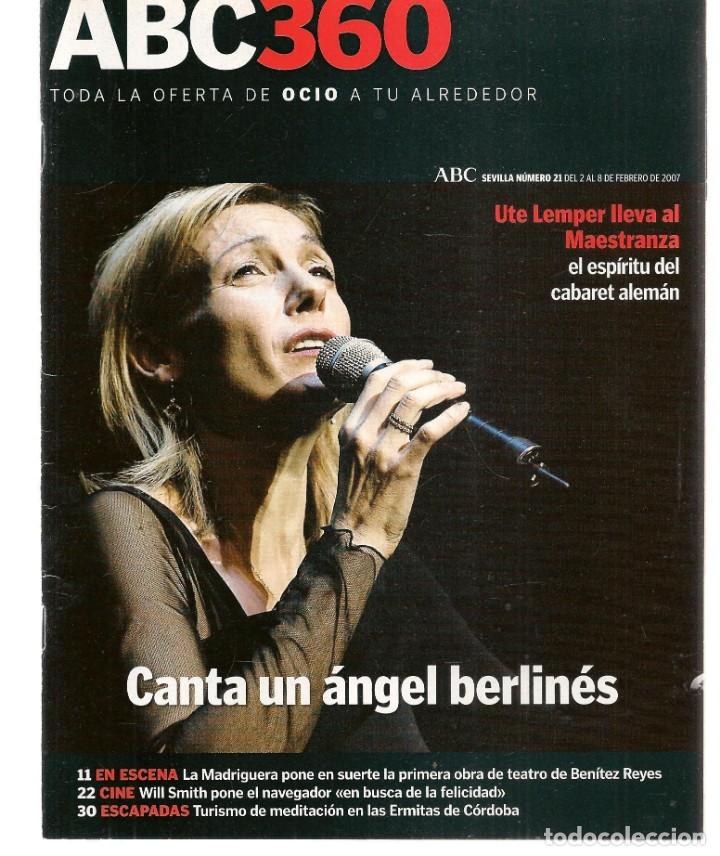 Coleccionismo de Revistas y Peri&oacute;dicos: ABC 360. N&ordm; 21. LALAH DOMI&Iacute;NGUEZ./ UTE LEMPER. / WILL SMITH. 2 FEBRERO 2007.(ST/P)