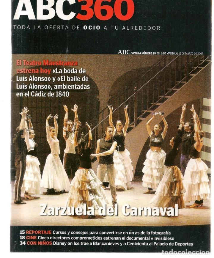 Coleccionismo de Revistas y Peri&oacute;dicos: ABC 360. N&ordm; 26. PAZ VEGA../ ALBERT BOADELLA. / 9 MARZO 2007.(ST/P)