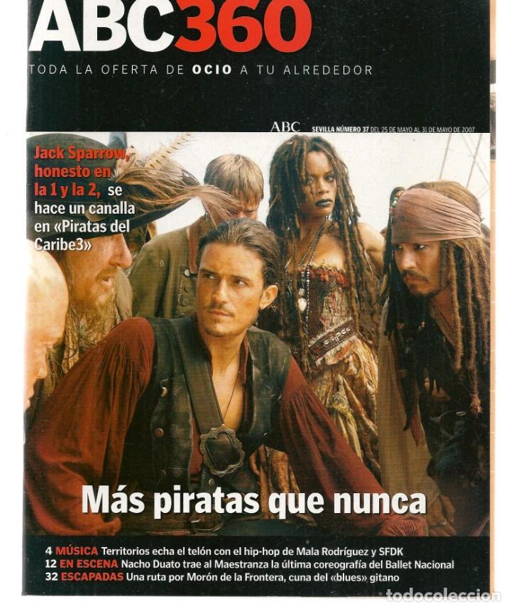 Coleccionismo de Revistas y Peri&oacute;dicos: ABC 360. N&ordm; 37. NACHO DUATO / ROSENDO /. 25 MAYO 2007.(ST/P)