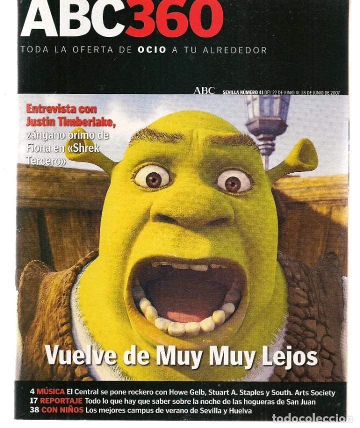 Coleccionismo de Revistas y Peri&oacute;dicos: ABC 360. N&ordm; 41. SHREK. / MIGUEL POVEDA / 22 JUNIO 2007.(ST/P)