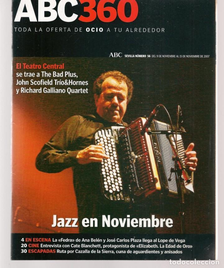 Coleccionismo de Revistas y Peri&oacute;dicos: ABC 360. N&ordm; 56. ANA BELEN./ ESPERANZA FERNADEZ. 15 NOVIEMBRE 2007.(ST/P)