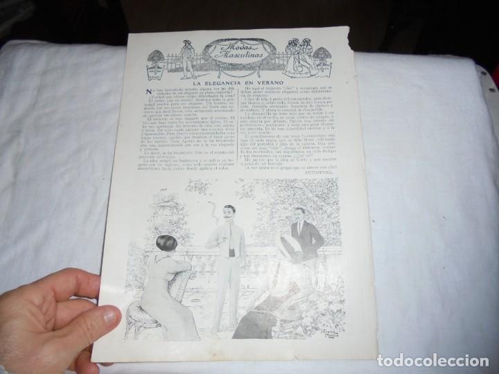 Collectionnisme de Revues et Journaux: MODA MASCULINA LA ELEGANCIA EN VERANO/PUBLICIDAD PETROLEO GAL.HOJA BLANCO Y NEGRO 1912