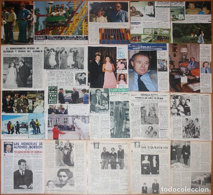 Sammeln von Zeitschriften und Zeitungen: ALFONSO DE BORBON Duque Cadiz lote de prensa 1970s/1980s Realeza Espa&ntilde;a fotos clippings Franco