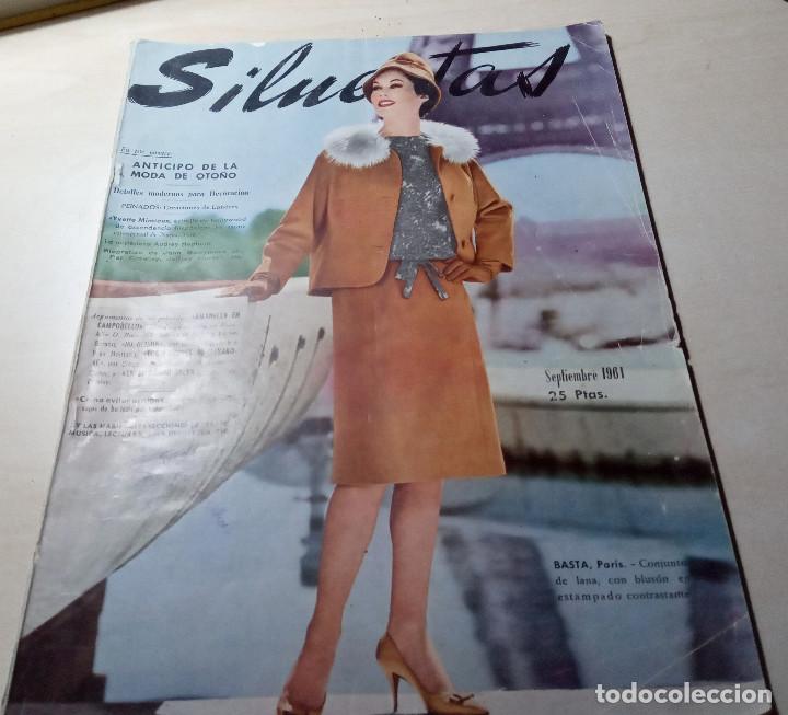 Coleccionismo de Revistas y Peri&oacute;dicos: HEMINGWAY REVISTA SILUETAS SEPTIEMBRE 1961 REVISTA DE MODA VINTAGE
