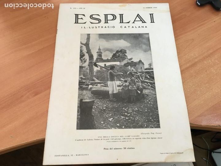 Coleccionismo de revistas y peri&oacute;dicos: ESPLAI IL.LUSTRACIO CATALANA 11 FEBRER 1934 GALICIA, CAMPIONAT CATALUNYA ESQUI (AB-2)