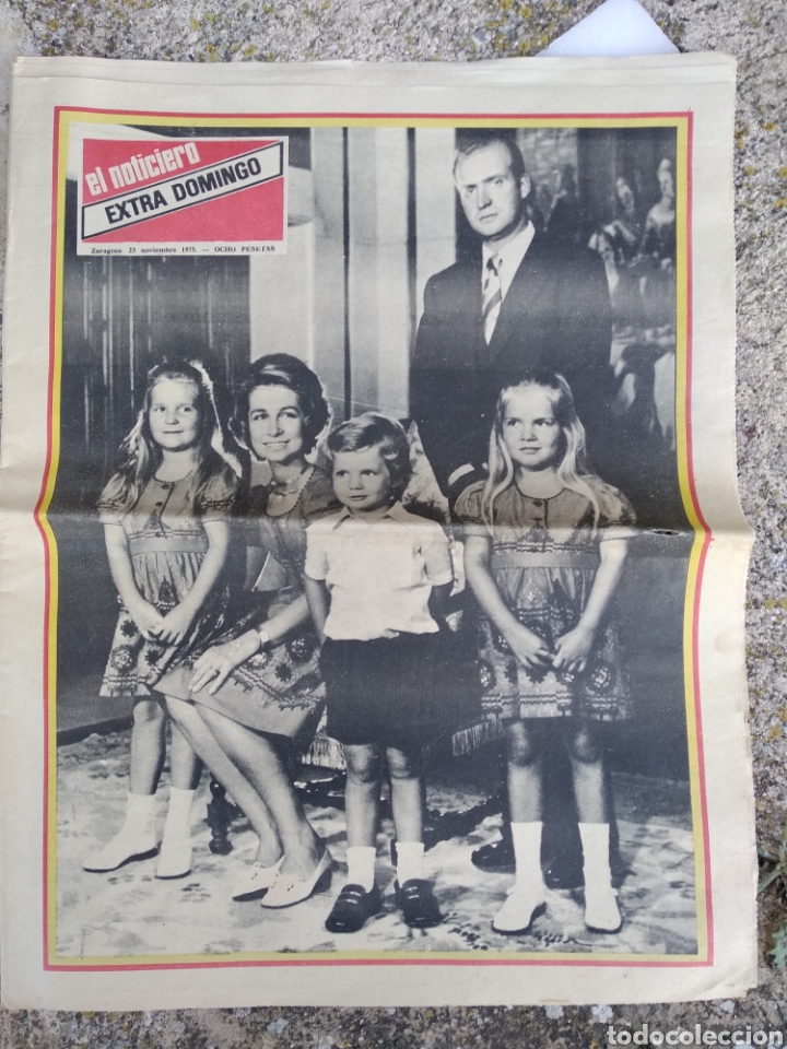 Coleccionismo de revistas y peri&oacute;dicos: El noticiero extra domingo 23 de noviembre de 1975 Zaragoza