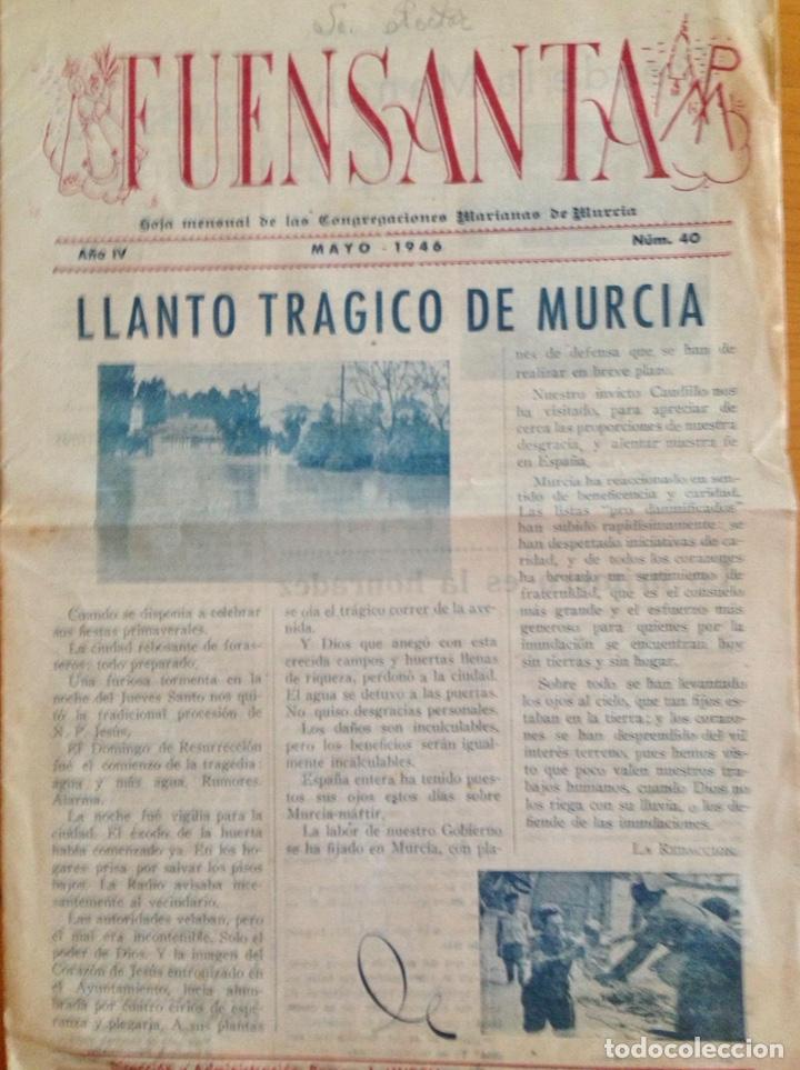Coleccionismo de revistas y peri&oacute;dicos: MURCIA- FUENSANTA- INUNDACIONES- MAYO 1946