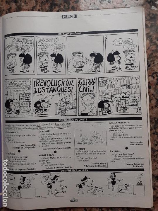 Coleccionismo de Revistas y Peri&oacute;dicos: MAFALDA
