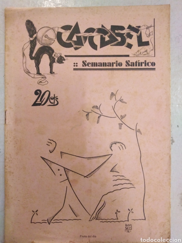 Coleccionismo de Revistas y Peri&oacute;dicos: CASCABEL-A&Ntilde;O I,N&deg;1,A&Ntilde;OS 30,SEMANARIO SAT&Iacute;RICO,SE PUBLICA S&Aacute;BADOS,