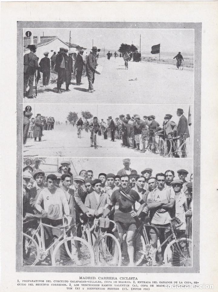 Coleccionismo de Revistas y Peri&oacute;dicos: * CICLISMO * MADRID * Carrera Galapagar &ndash; Villalba: Ram&oacute;n Valent&iacute;n&hellip; - 1920