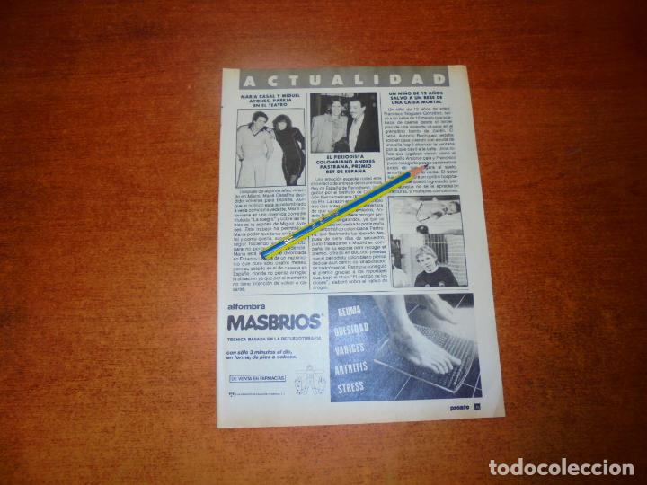 Collection Magazines and Newspapers: CLIPPING 1988: MAR&Iacute;A CASAL Y MIGUEL AYONES - ANDREA PASTRANA - AL BANO Y ROMINA - CURRO GIR&Oacute;N