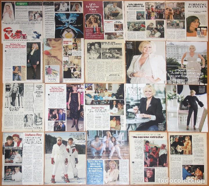 Coleccionismo de Revistas y Peri&oacute;dicos: BARBARA REY lote prensa 1970s/00s fotos sexy clippings revista spain actress