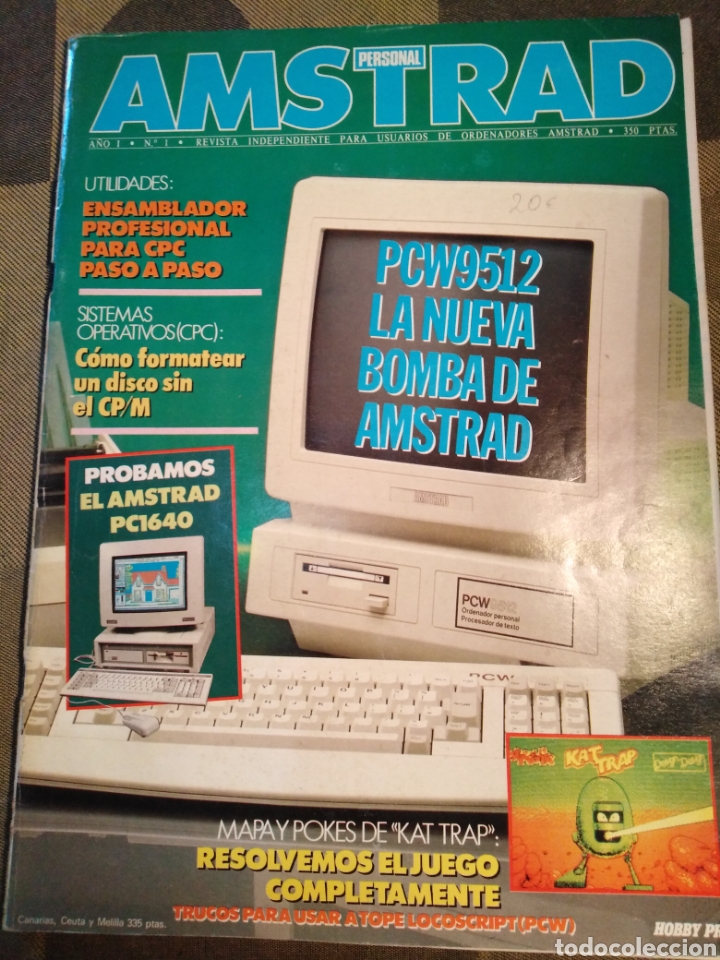 Collection Magazines and Newspapers: AMSTRAD PERSONAL-A&Ntilde;O I,N&deg;1,REVISTA INDEPENDIENTE PARA USUARIOS DE ORDENADORES AMSTRAD,