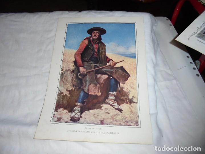 Sammeln von Zeitschriften und Zeitungen: LA PAZ DEL CAMPO OTEANDO EL REBA&Ntilde;O POR VELA SANTIBA&Ntilde;EZ.HOJA DE REVISTA BLANCO Y NEGRO 1912