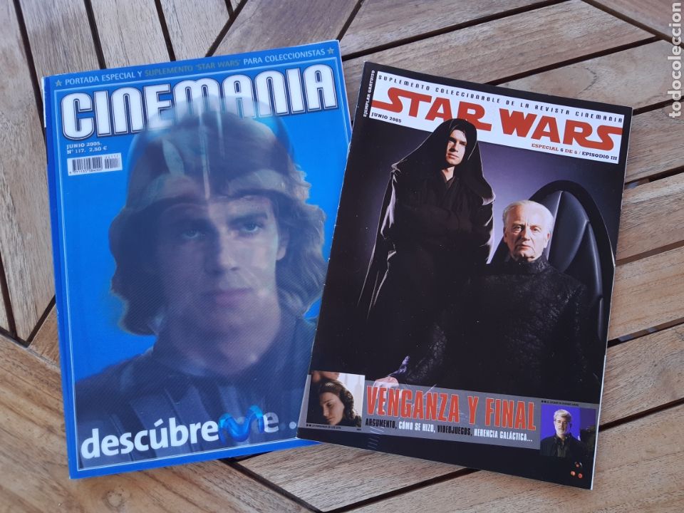 Coleccionismo de revistas y peri&oacute;dicos: Revista Cinemania Star Wars N&deg;117 junio 2005 y suplemento Episodio III