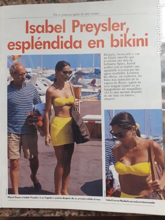 Coleccionismo de Revistas y Peri&oacute;dicos: isabel preysler bikini 1990