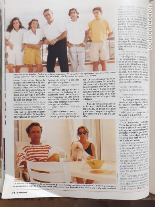 Coleccionismo de Revistas y Peri&oacute;dicos: CARLOS IGLESIAS HERMANO DE JULIO IGLESIAS