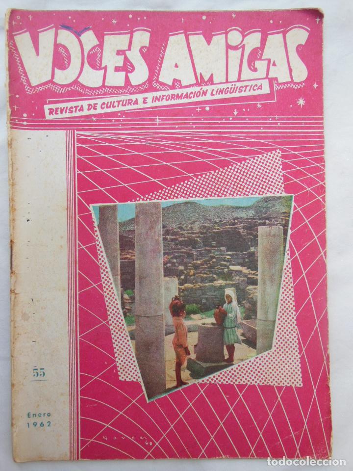 Coleccionismo de revistas y peri&oacute;dicos: VOCES AMIGAS. Revista de Cultura e Informaci&oacute;n Ling&uuml;&iacute;stica. N&uacute;m 55 Enero 1962 Ed Alhambra