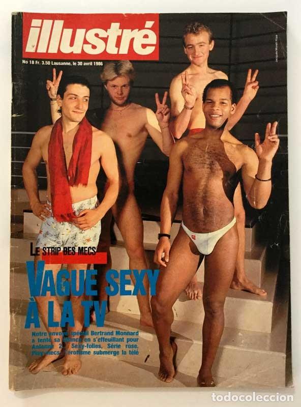Coleccionismo de revistas y peri&oacute;dicos: Revista illustr&eacute; avec t&eacute;l&eacute; Hebdo &ndash; n&ordm; 18 &ndash; 1986 Le Strip-tease por hommes &agrave; la TV - Maurer - Bianco