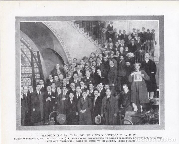 Coleccionismo de Revistas y Peri&oacute;dicos: * MADRID * Luca de Tena con los obreros de ABC y Blanco y Negro - 1920