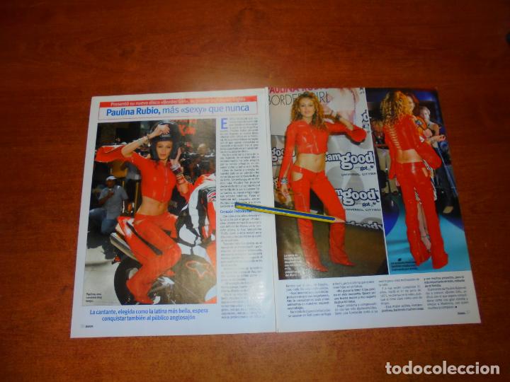 Colecionismo de Revistas e Jornais: CLIPPING 2002: PAULINA RUBIO.