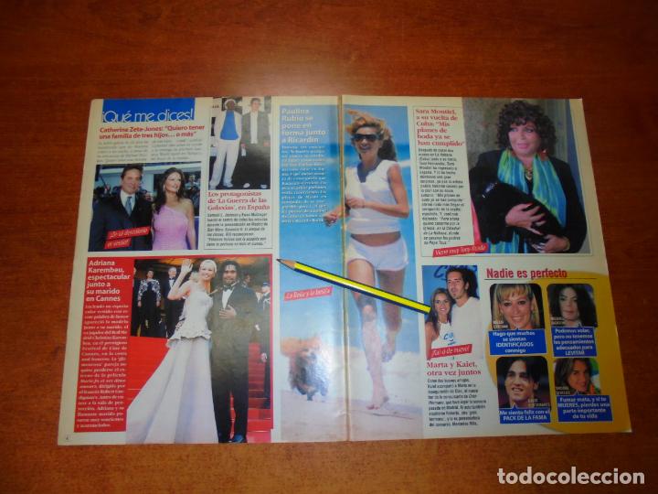 Colecionismo de Revistas e Jornais: CLIPPING 2002: SARA MONTIEL. PAULINA RUBIO. ADRIANA KREMBEAU. CATHERINE ZETA-JONES.